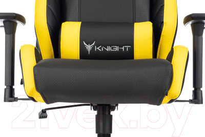 Кресло геймерское Бюрократ Knight Thunder 5X (черный/желтый)