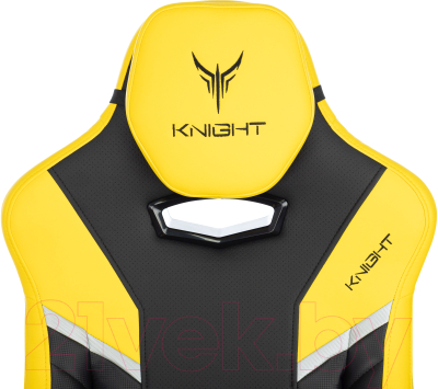 Кресло геймерское Бюрократ Knight Thunder 5X (черный/желтый)