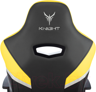 Кресло геймерское Бюрократ Knight Thunder 5X (черный/желтый)