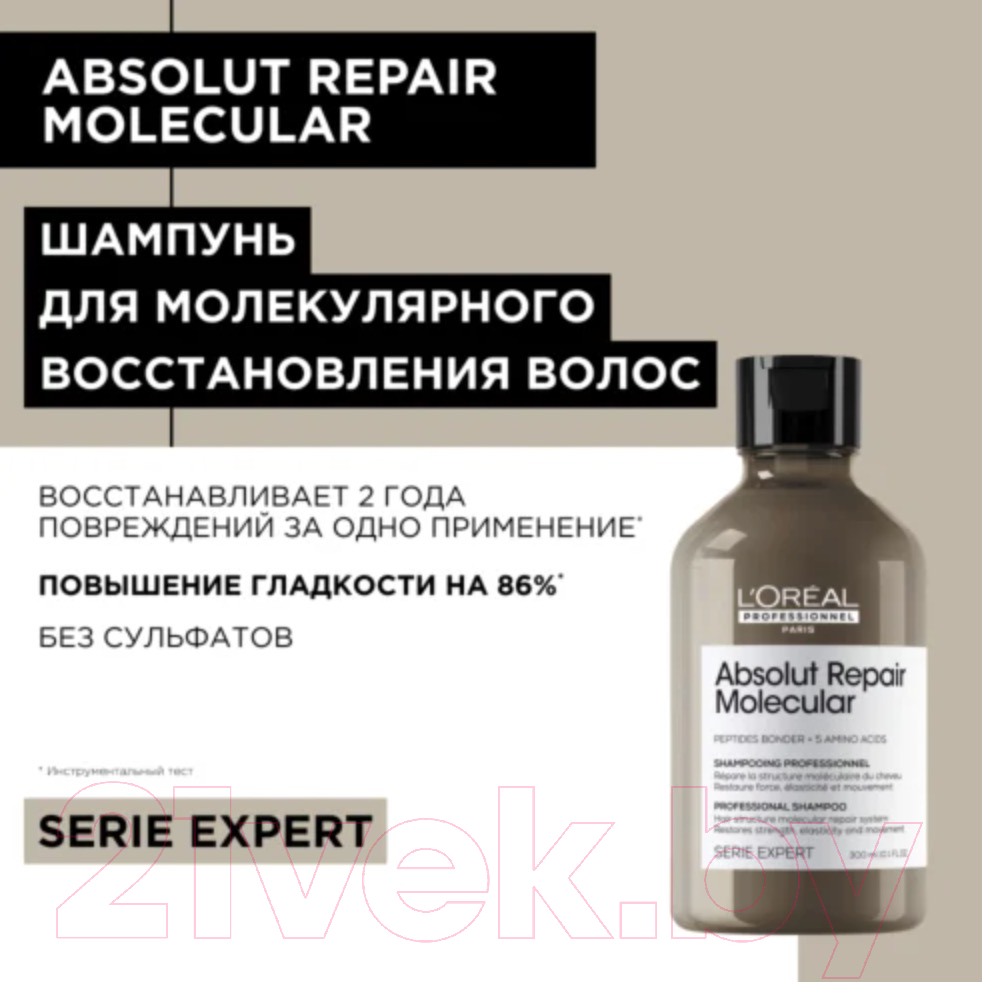 Шампунь для волос L'Oreal Professionnel Absolut Repair Molecular