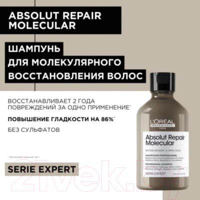 Шампунь для волос L'Oreal Professionnel Absolut Repair Molecular (300мл)