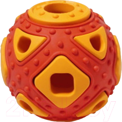Игрушка для собак Homepet Silver Series Мяч / 78989 (красно-оранжевый)