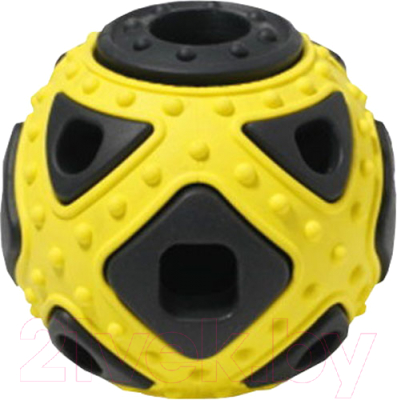 Игрушка для собак Homepet Silver Series Мяч / 78990 (черно-желтый)