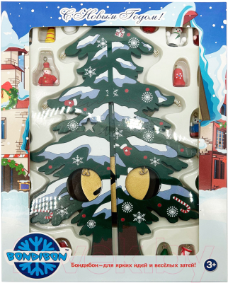 Набор для творчества Bondibon Новогодний. Деревянная елочка 3D / ВВ5992