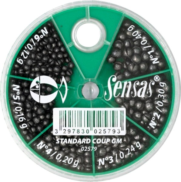 Набор грузил рыболовных Sensas Standard Pole Box Lrge No.1 To 6 / 02579