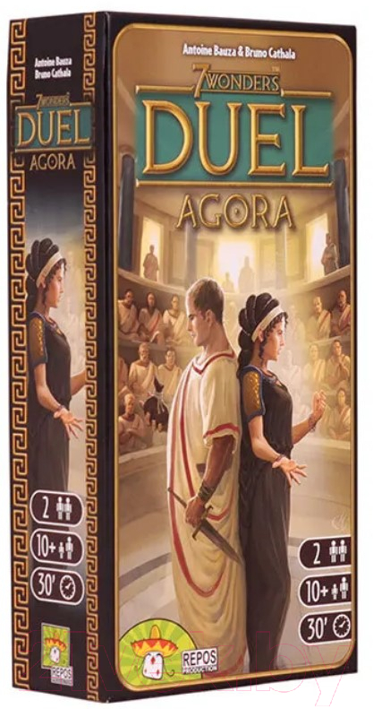 Дополнение к настольной игре Asmodee 7 чудес Дуэль. Агора. Рус. / БП-00004489