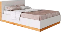 Каркас кровати НК Мебель Fresco N 160x200 / 72518544 (белый/дуб вотан) - 