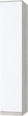 Шкаф-пенал MLK Лори 1-дверный (дуб серый/белый)