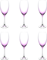 Набор бокалов Bohemia Viola 40729/90601/450 (6шт, розовый люстр) - 