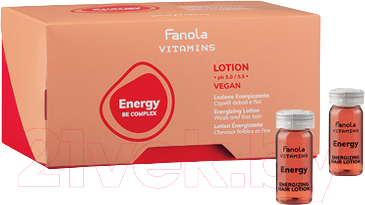 Лосьон для волос Fanola Vitamins Energy Для ослабленных и тонких волос (12x10мл)