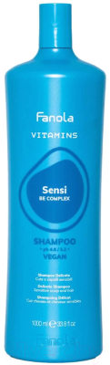 Шампунь для волос Fanola Vitamins Sensi Деликатный для чувствительной кожи головы (1л)