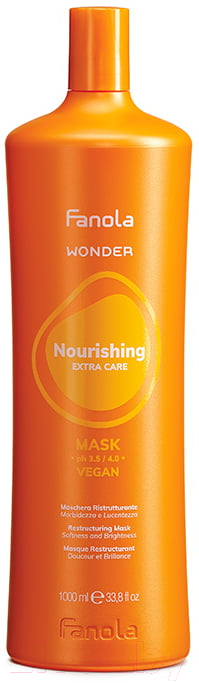 Маска для волос Fanola Wonder Nourishing Восстанавливающая для сухих и вьющихся волос