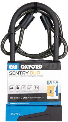 Велозамок Oxford Sentry Duo U-Lock LK329