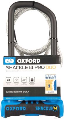 Велозамок Oxford Shackle14 Pro Duo U-Lock LK323