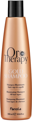 Шампунь для волос Fanola Oro Therapy 24k с микрочастицами золота для всех типов волос (300мл)