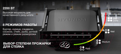 Электрогриль Hyundai HYG-5029 (черный)