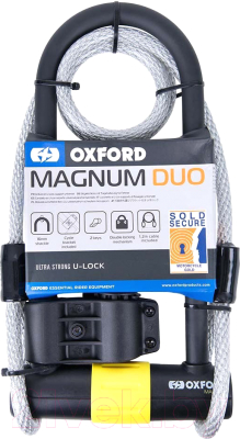 Велозамок Oxford Magnum Duo U-lock with Bracket & Cable LK225