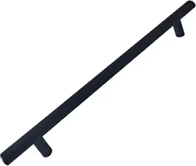 Ручка для мебели Trodos 8926 D12х192-252мм (нержавеющая сталь, хедер, черный) - 