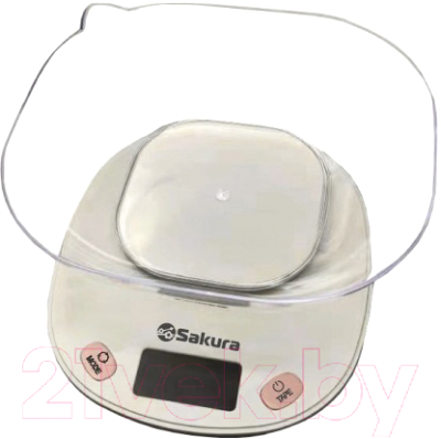 Кухонные весы Sakura SA-6054PG (розовый/серый)