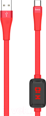 Кабель Hoco S4 Type-C (1.2м, красный)