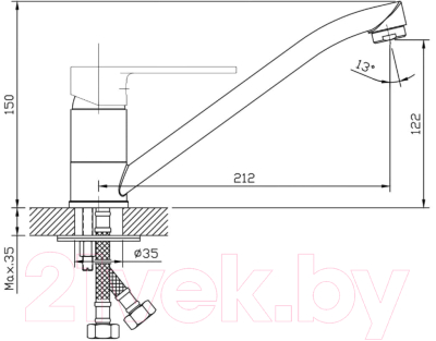 Смеситель Esko Belgrade BD 05