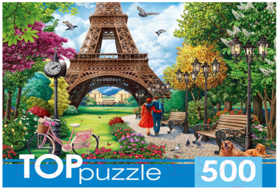 Пазл Top Puzzle Прогулка по Парижу / П500-0737 (500эл)