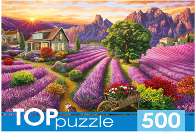 Пазл Top Puzzle Романтический пейзаж прованса / П500-0738 (500эл)