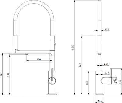 Смеситель Paulmark Tornado To213402-CR