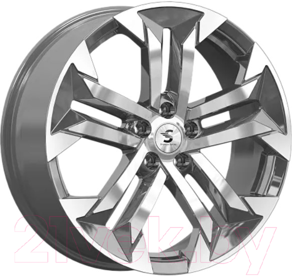 Литой диск SKAD Premium КР015 Geely Tugella 19x7.5" 5x108мм DIA 63.35мм ET 46мм (Diamond Gloss Graphit)