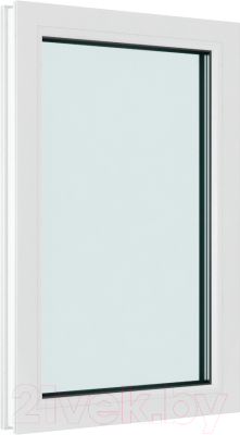 Окно ПВХ Brusbox Одностворчатое Глухое 2 стекла (1100x700x70)