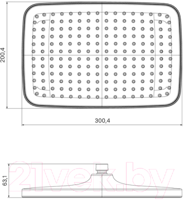 Лейка верхнего душа IDDIS Esper ESP25GSi64