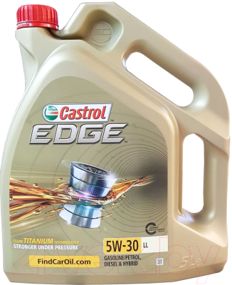 Моторное масло Castrol Edge Titanium LL 5W30 / 15668E (4л)