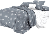 Комплект постельного белья Luxsonia Пушинка Евро / Эф220 (70x70) - 