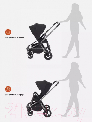 Детская прогулочная коляска Rant Flex Pro 2023 / RA099 (черный)
