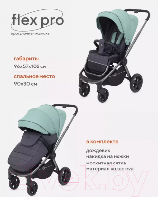 Детская прогулочная коляска Rant Flex Pro 2023 / RA099 (зеленый)