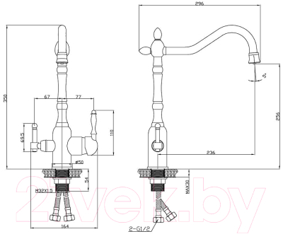 Смеситель Esko Florence FR 519 Br