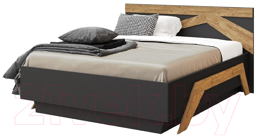 Полуторная кровать Мебель-КМК 1400 Скандинавия 0905.4
