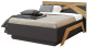 Полуторная кровать Мебель-КМК 1400 Скандинавия 0905.4 (дуб наварра/антрацит) - 