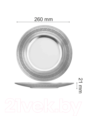 Набор тарелок Promsiz SEV63-328/S/Z/6/I (барокко)