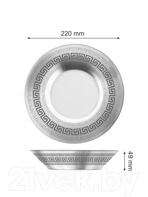 Набор тарелок Promsiz SEV63-335/S/Z/6/I (барокко)