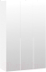 Шкаф ТриЯ Порто СМ-393.07.111 с 3 зеркальными дверями (белый жемчуг/белый жемчуг) - 