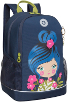 Школьный рюкзак Grizzly RG-363-3 (синий) - 