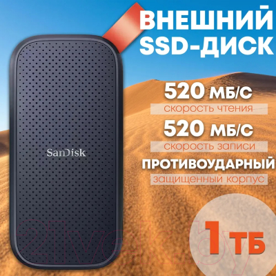 Внешний жесткий диск SanDisk 1TB (SDSSDE30-1T00-G26)