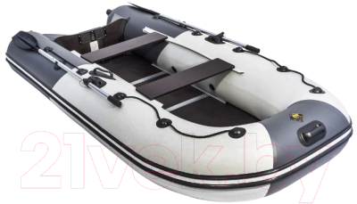 Надувная лодка Ривьера R-K-3200 СК lg/gf (светло-серый/графит)