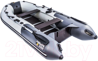 Надувная лодка Ривьера Компакт R-K-3400 СК lg/gf (светло-серый/графит)