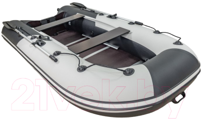 Надувная лодка Ривьера Компакт R-K-3600 СК lg/bl (светло-серый/черный)