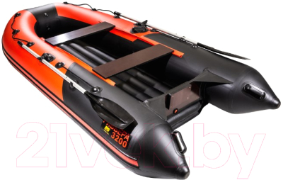 Надувная лодка Ривьера Компакт R-K-2900 НД rd/bl (красный/черный)