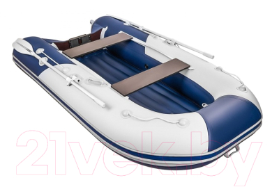 Надувная лодка Ривьера Компакт R-K-3200 НД wt/blu (белый/синий)