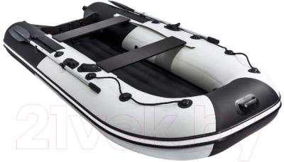 Надувная лодка Ривьера Компакт R-K-3600 НД lg/bl (светло-серый/черный)