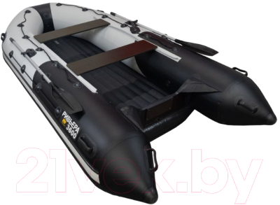Надувная лодка Ривьера Гидролыжа R-3600 НДНД G lg/bl (светло-серый/черный)